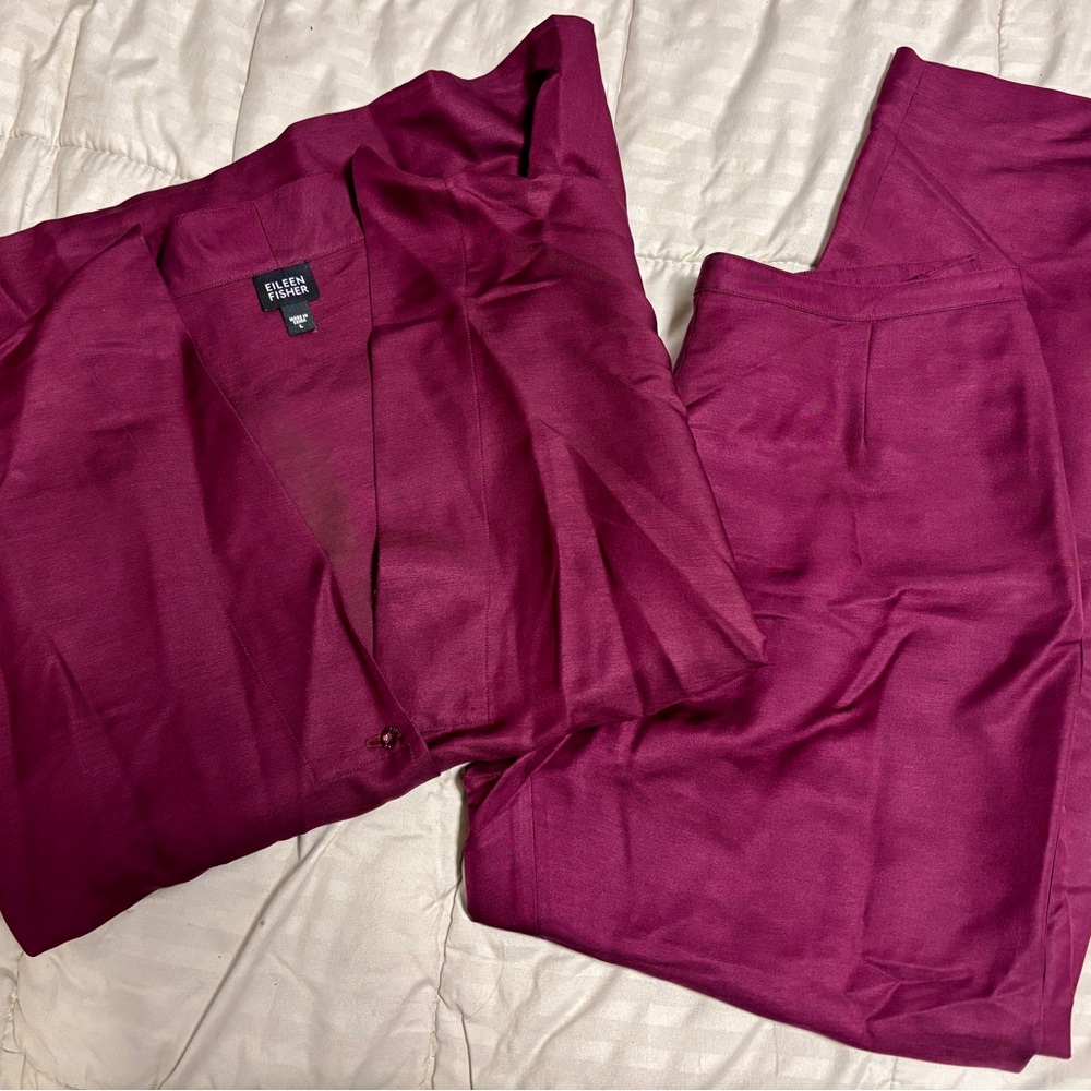 Eileen Fisher Magenta Pantsuit